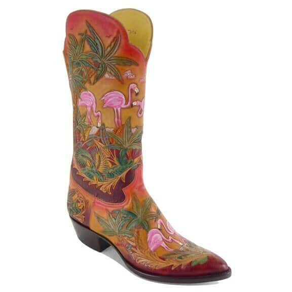 CABOOTS Handmade Islander Hand-Tooled Cowboy Boots