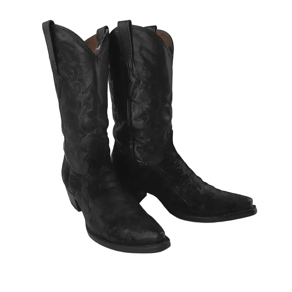 Previously Loved Lucchese Women's Snip Toe Cowboy Boots - Size 9.5 - Black