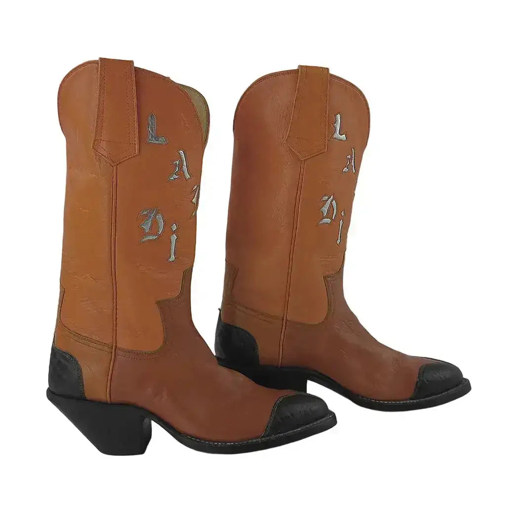 Nearly New Unbranded Women's Round Toe Cowboy Boots - Size 6