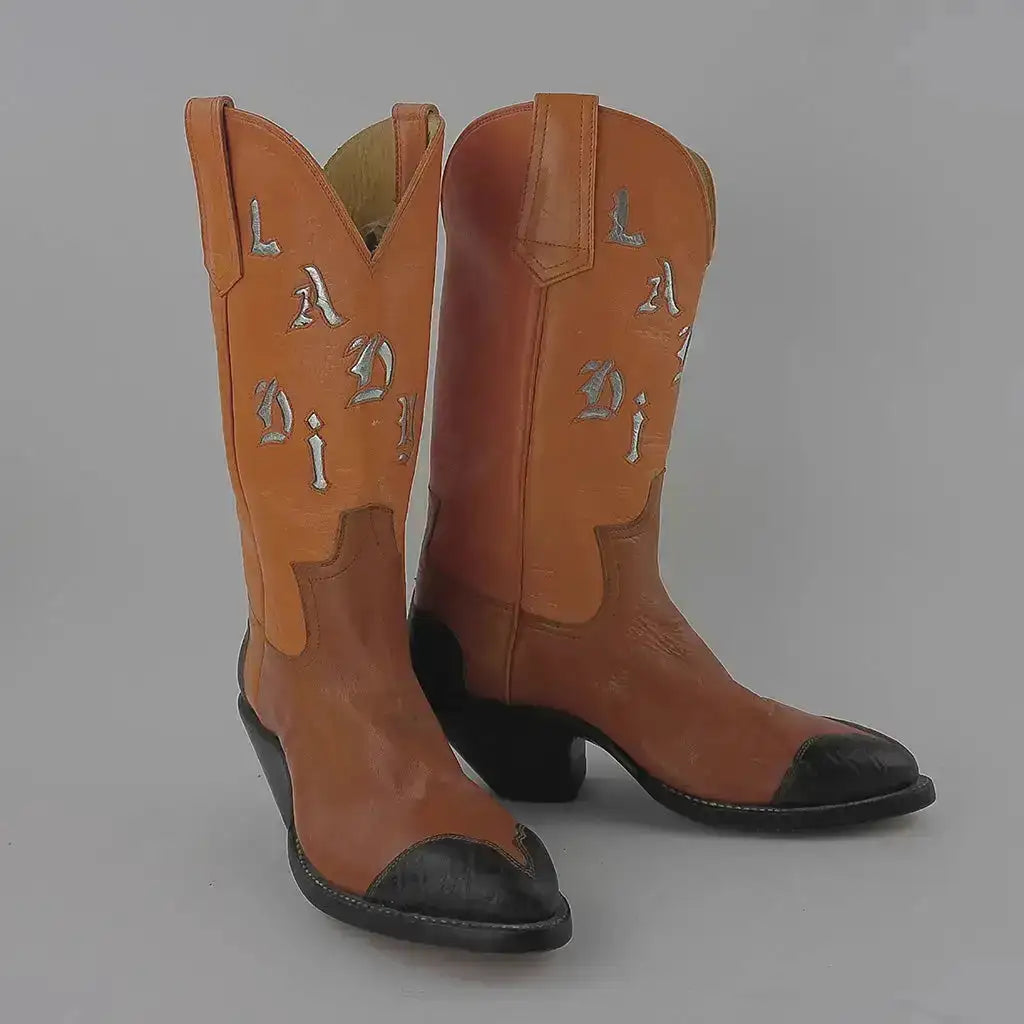 Nearly New Unbranded Women's Round Toe Cowboy Boots - Size 6