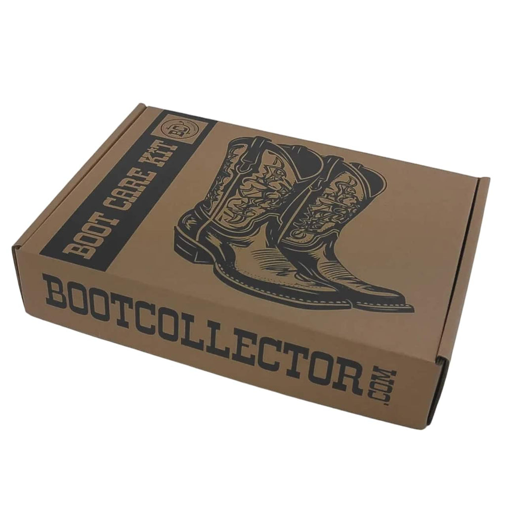 Leather Boot Care Kit Box in brown