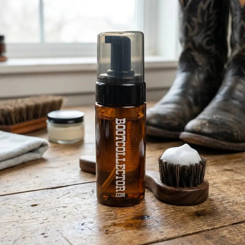 Foaming Leather Soap Pump Bottle - Boot Cleaner (80ml/150ml)