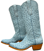 Back at the Ranch Ostrich Full Quill 14" - Sky Blue