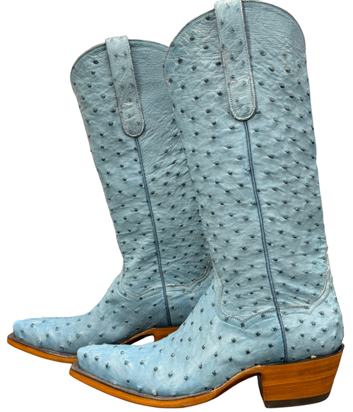 Back at the Ranch Ostrich Full Quill 14" - Sky Blue