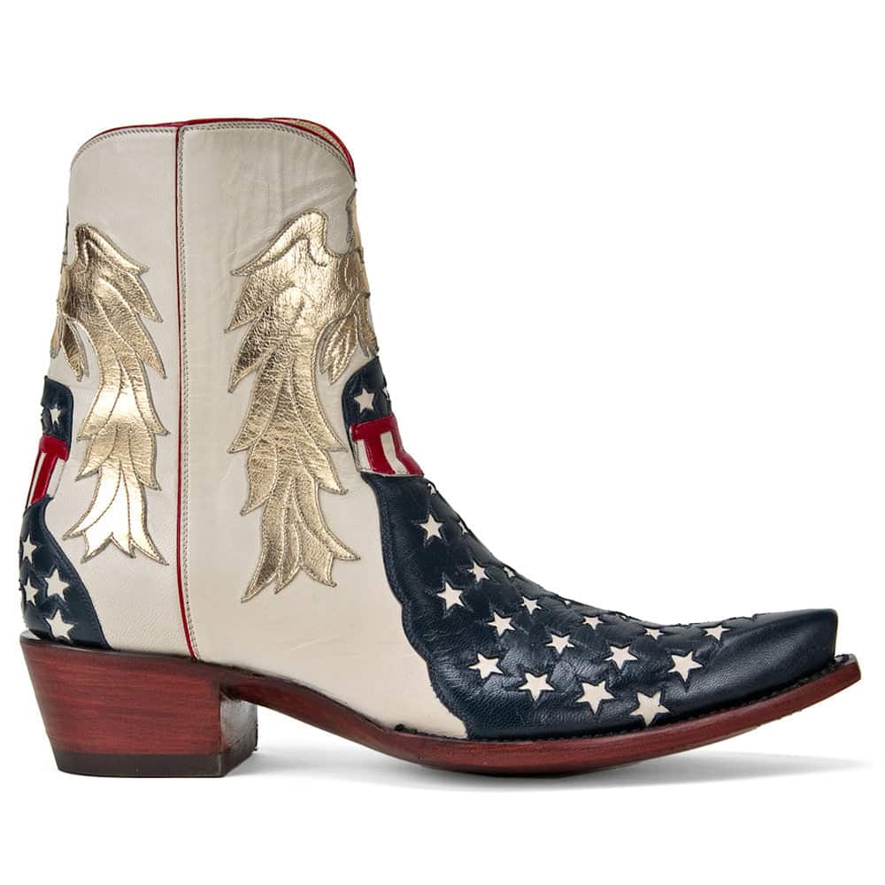 Back at the Ranch Stars and Stripes Ankle Zipper Boot