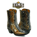 Black Jack Python Zipper Boots
