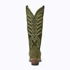 Stunning Olive-Colored Lane Squash Blossom Boot