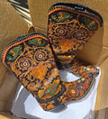 Hand-tooled women's cowboy boots