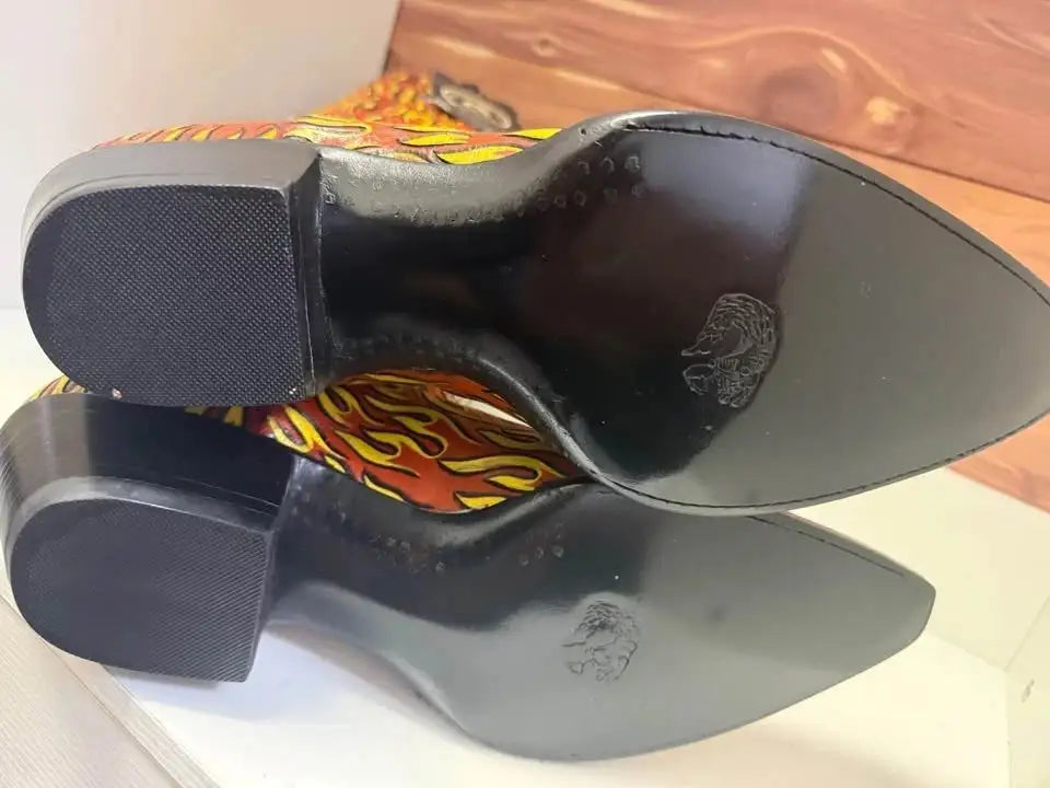 Vintage brand new liberty boots hot rod hell size 11 with extras  RARE EXOTIC