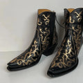 Back at the Ranch Western Zip Cowgirl Boots | Custom | Priscilla Crystals | 7.5