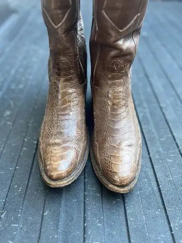 Loveless of Oklahoma Custom Made Ostrich Leg Boots Men's