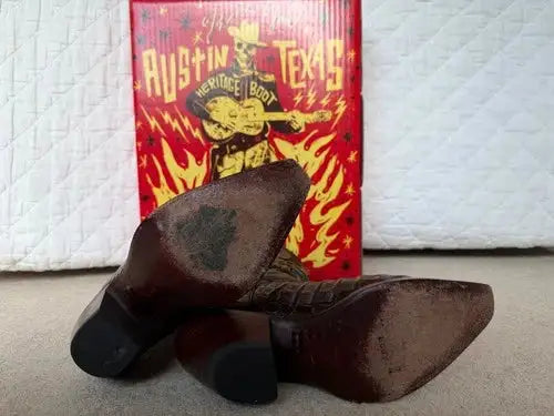 Heritage Boot Co Caiman Alligator Cactus Cowboy Boots Women's 7.5