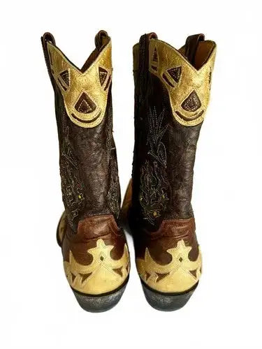 Vintage 9.5B Old Gringo Boot Star Cactus Flower Cowboy Boot