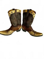 Vintage 9.5B Old Gringo Boot Star Cactus Flower Cowboy Boot