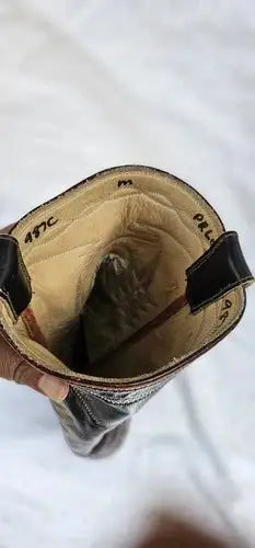 Vintage Champion Attitude Brown Leather Western Boots Embroidered Womens 6.5M Handmade
