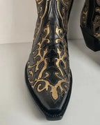 Back at the Ranch Western Zip Cowgirl Boots | Custom | Priscilla Crystals | 7.5