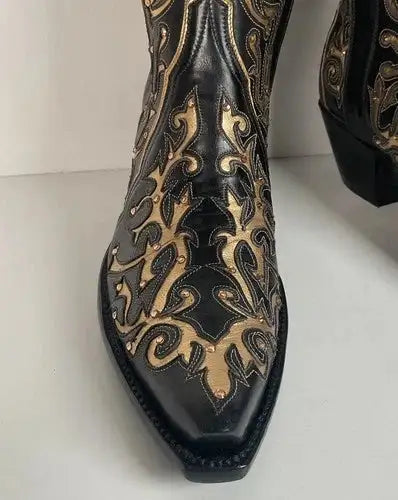 Back at the Ranch Western Zip Cowgirl Boots | Custom | Priscilla Crystals | 7.5