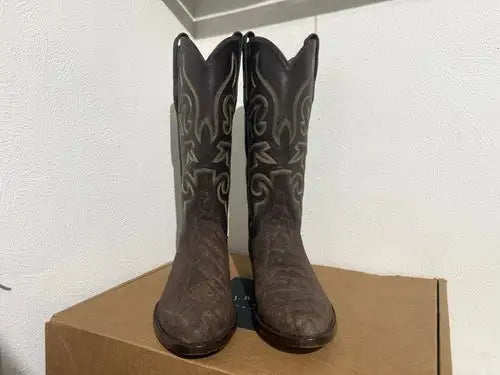 J. B. Hill Exotic Custom Handmade Cowboy Boots Men’s Size 9.5D