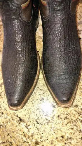 Heritage Boots Black Sharkskin Leather Cowboy Boots - US Size 11 D (Men's)