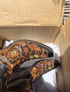 Rocketbuster Womens "Blitz" Hand Tooled Custom Cowboy Boots