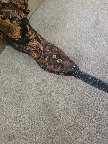 Rocketbuster Womens "Blitz" Hand Tooled Custom Cowboy Boots