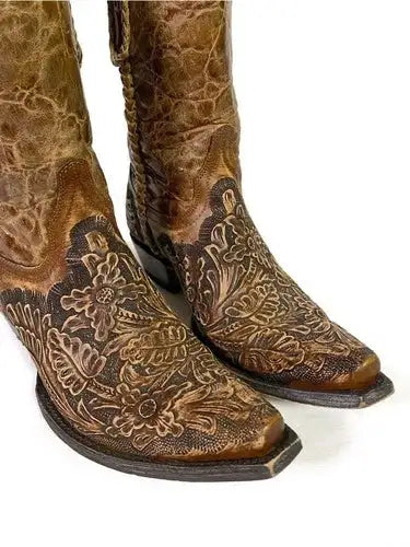Old Gringo Wyoming Hand Tooled Western Boot Women's 8.5