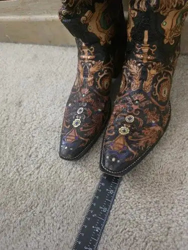 Rocketbuster Womens "Blitz" Hand Tooled Custom Cowboy Boots