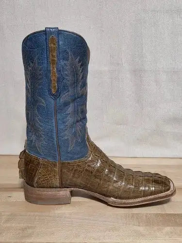Black Jack Cowboy Boots , Mens 11 D , Caiman Tail , Cognac , 7148 96