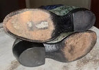 6 C WOMENS VINTAGE Olive Green LARRY MAHAN L5012 Full Quill Ostrich WESTERN BOOT