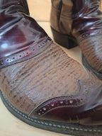 RARE Vintage Tony Lama Patent Leather Cowboy Boots
