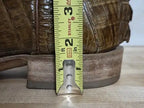 Black Jack Cowboy Boots , Mens 11 D , Caiman Tail , Cognac , 7148 96