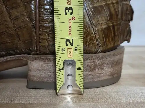Black Jack Cowboy Boots , Mens 11 D , Caiman Tail , Cognac , 7148 96
