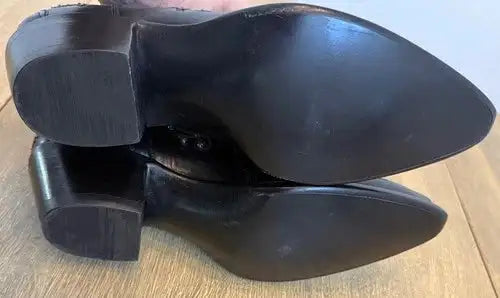 BACK AT THE RANCH 9.5 C Custom Ankle Zipper Western Boots Pricilla Crystals