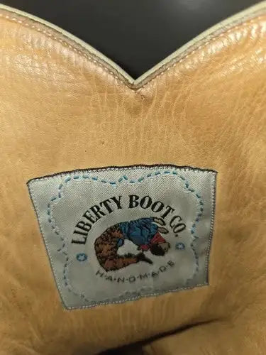 Liberty KILLAZ Mens Boots SIze 10 1/2 D. Hand Tooled. Hand Made.