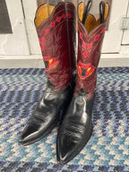 COST $2000+ BEAUTIFUL CUSTOM HANDMADE ROCKETBUSTER COWBOY BOOTS 9-9.5 D