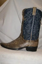 Vintage Justin Ringtail Lizard Boots Mens Size 8 MADE IN USA