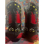 Vintage Tony Lama Inlaid Leather Boots Women’s 5.5 M NOS