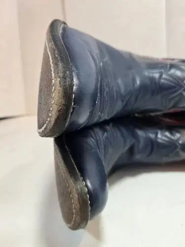 Vintage Tony Lama Bicentennial Eagle Cowboy Boots Womans 10.5 B Gold Label 1976