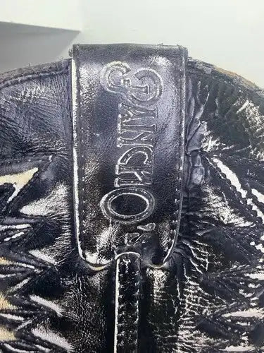 Vintage Western Boots New Men’s 10 Black Leather Cowboy 90s NOS Box Tags