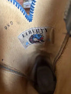 Vintage Liberty Boot Co. â€œTooled Dragonsâ€ Cowboy Boots  Menâ€™s 9.5D.