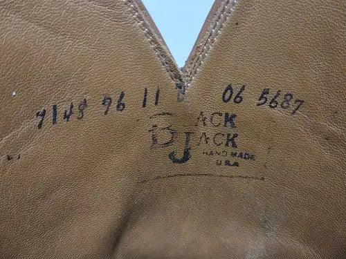 Black Jack Cowboy Boots , Mens 11 D , Caiman Tail , Cognac , 7148 96
