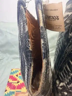 Vintage Western Boots New Men’s 10 Black Leather Cowboy 90s NOS Box Tags