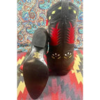 Vintage Tony Lama Inlaid Leather Boots Women’s 5.5 M NOS