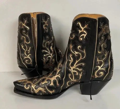Back at the Ranch Western Zip Cowgirl Boots | Custom | Priscilla Crystals | 7.5