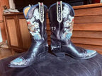 Vintage Liberty Boot Co. â€œTooled Dragonsâ€ Cowboy Boots  Menâ€™s 9.5D.
