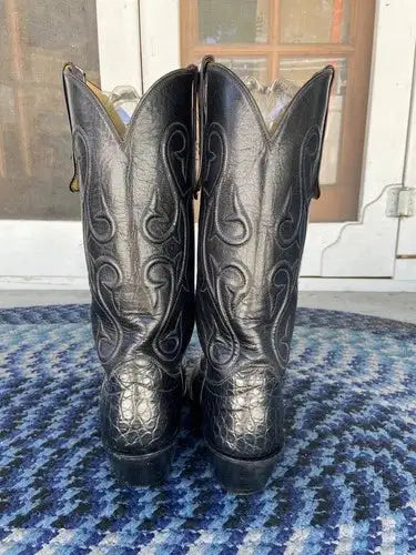 RARE $1000+BEAUTIFUL CUSTOM HANDMADE ALLIGATOR BELLY COWBOY BOOTS TOP QUALITY 8D