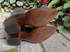 BACK AT THE RANCH O'Susanna Red Rose Floral 9.5C Cowgirl ANKLE BOOTS