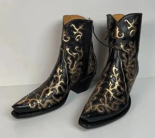 Back at the Ranch Western Zip Cowgirl Boots | Custom | Priscilla Crystals | 7.5