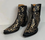 Back at the Ranch Western Zip Cowgirl Boots | Custom | Priscilla Crystals | 7.5
