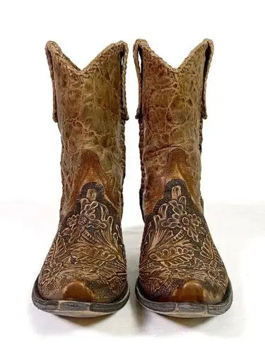 Old Gringo Wyoming Hand Tooled Western Boot Women's 8.5